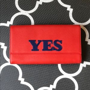 YES/NO (MAYBE SO 😉) clutch by Jonathan Adler